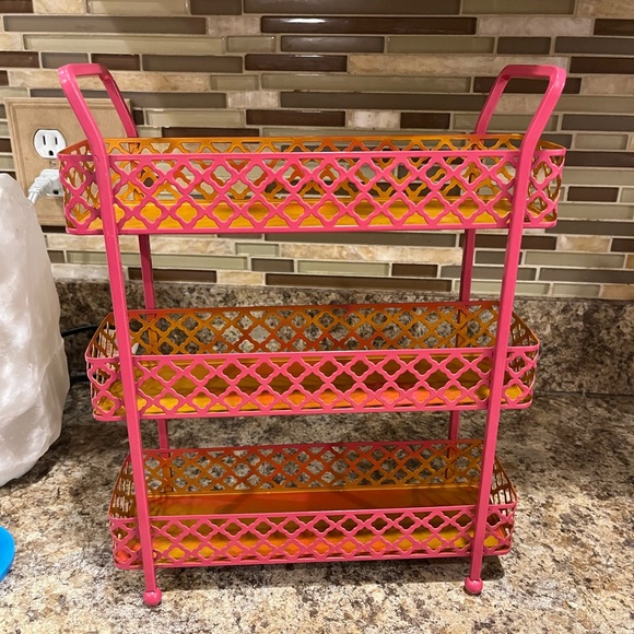 Pink and Gold 3-Tier Metal Counter Top Storage Organizer - Picture 4 of 16